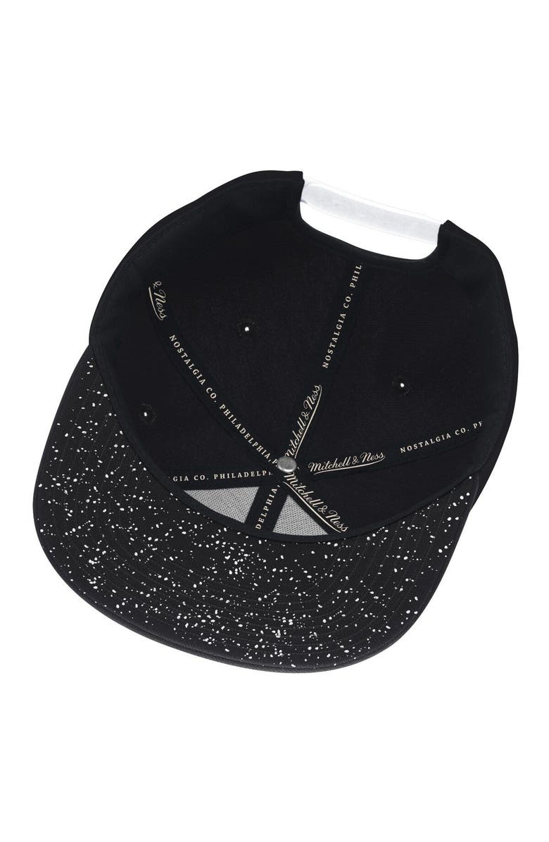 Mitchell & Ness Men's Mitchell & Ness Black/White Philadelphia 76ers Snapback Adjustable Hat, Alternate, color, 