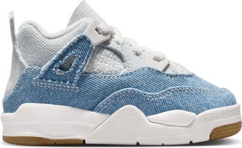 Kids' Jordan 4 Retro 'Worn Blue' Basketball Sneaker
