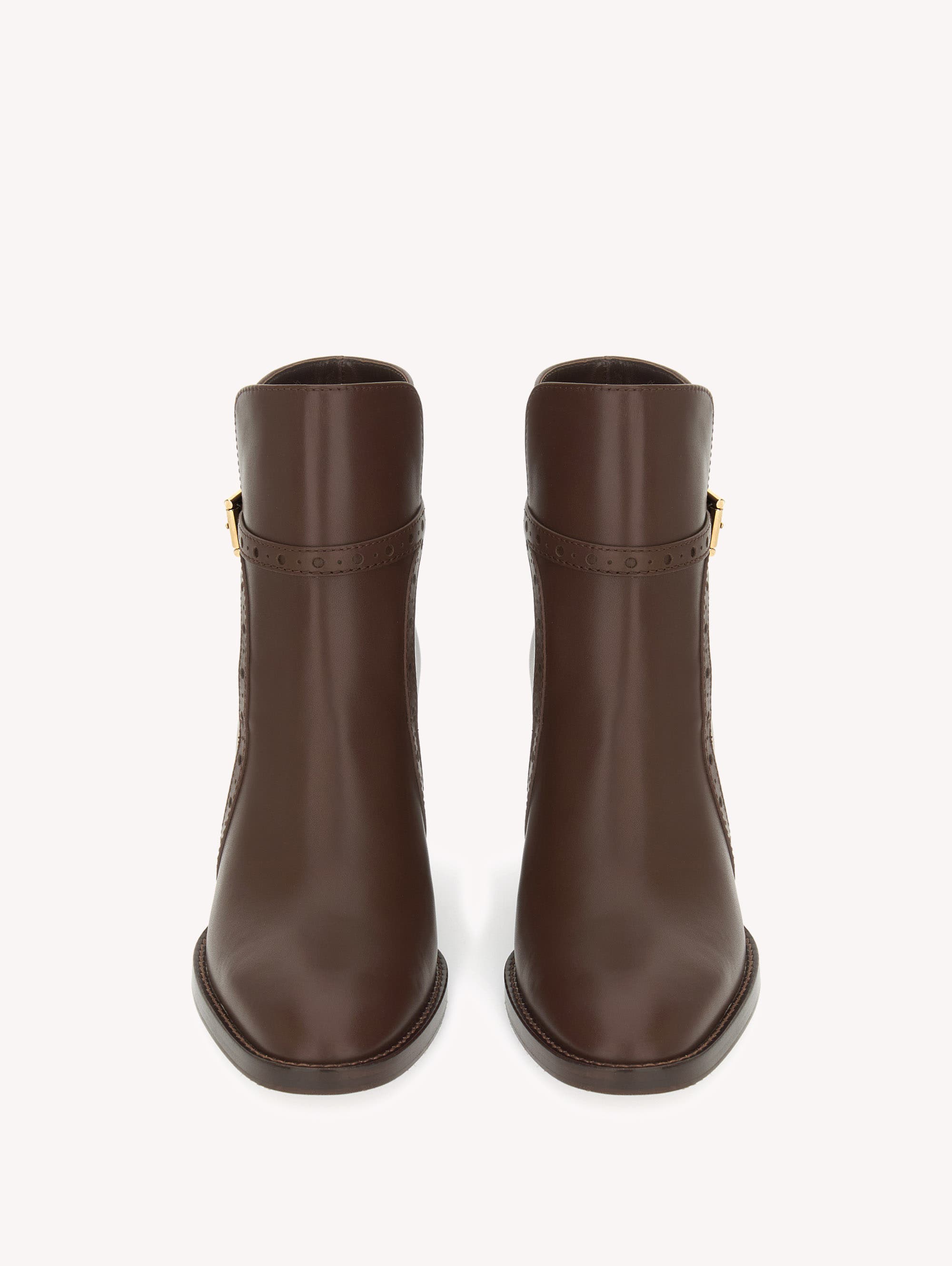 Gianvito Rossi Fes Bootie Booties, Alternate, color, Brown Calf Leather