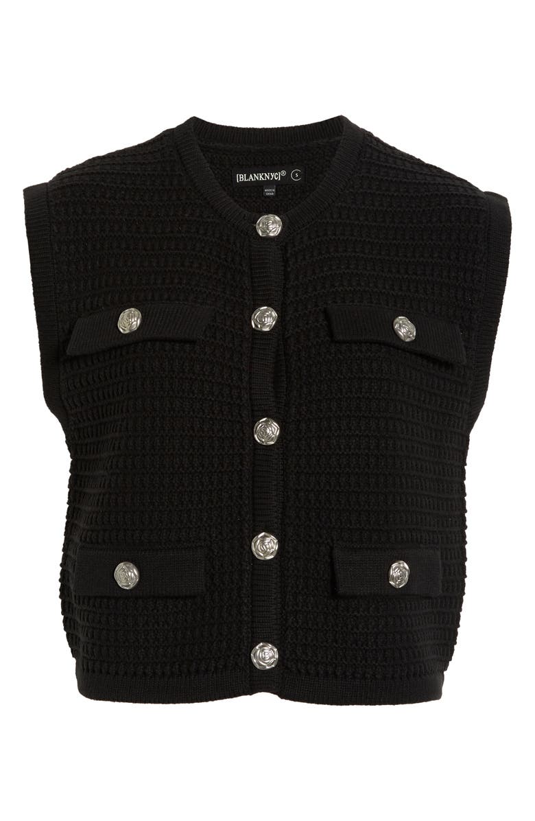 BLANKNYC Button Sweater Vest, Alternate, color, Riding The Wave