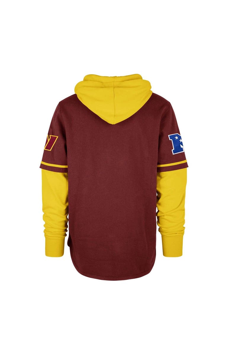 '47 Men's '47 Burgundy Washington Commanders Shortstop Pullover Hoodie, Alternate, color, Burgundy