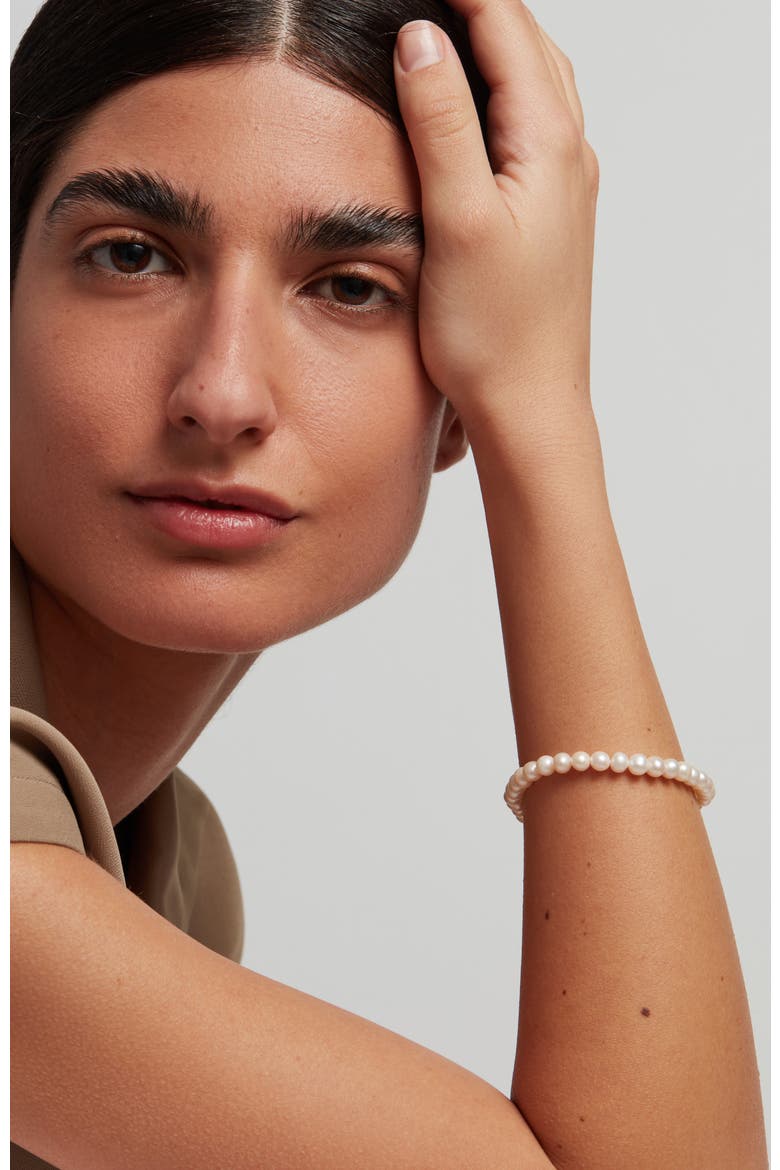 Noa Beaded Freshwater Pearl Bracelet, Alternate, color, GOLD/PEARL