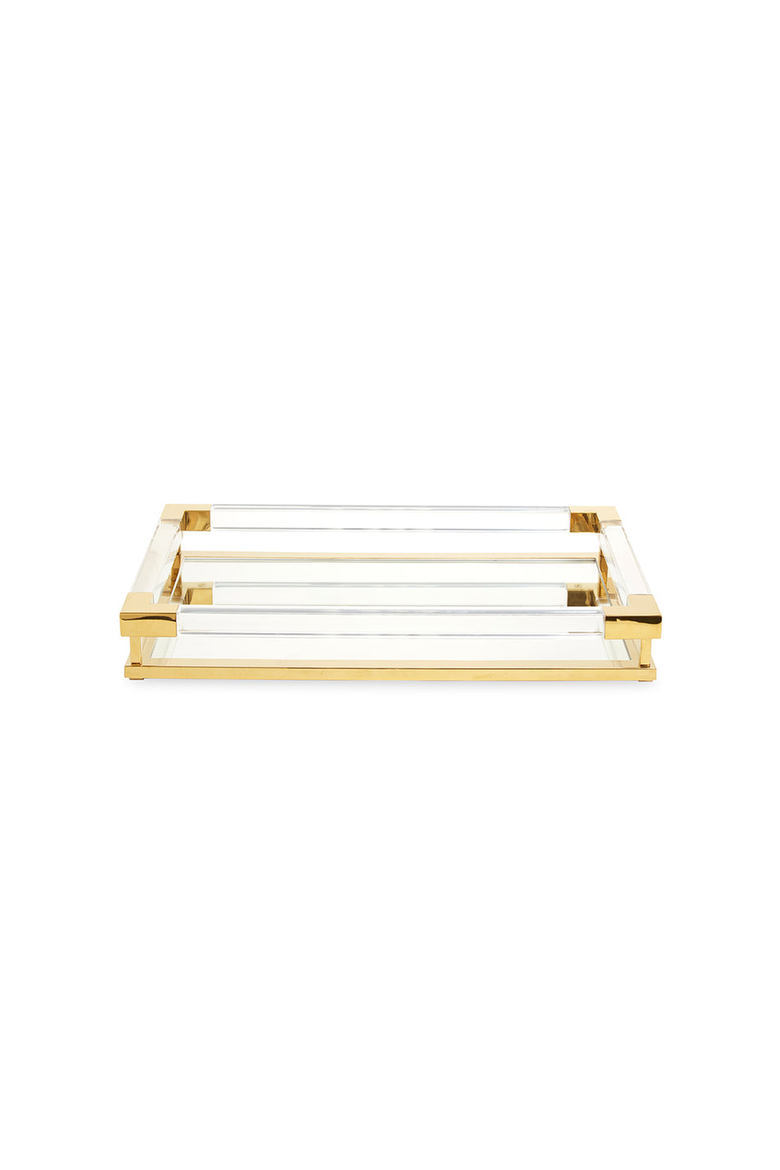 Jacques Tray, Alternate, color, Clear / Brass