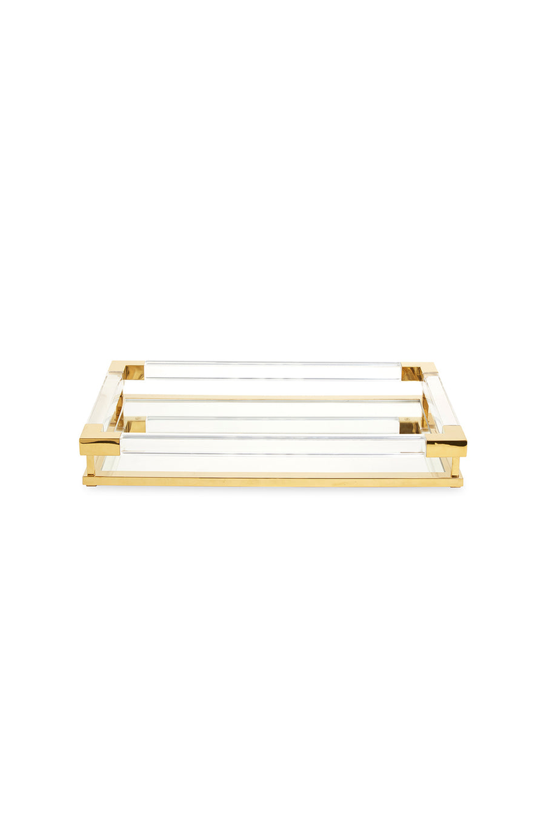 Jonathan Adler Jacques Tray, Alternate, color, Clear / Brass