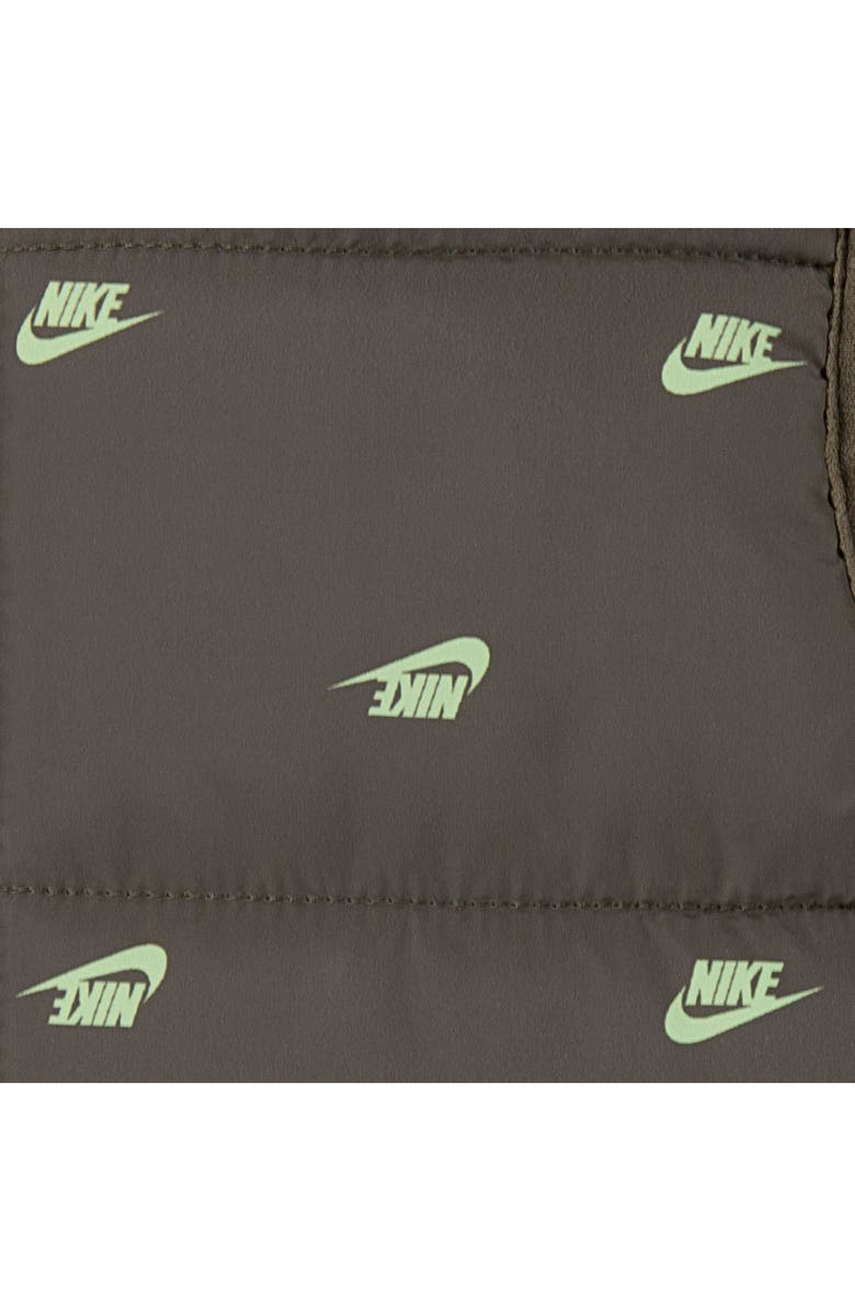 Nike Kids' Futura Puffer Vest, Logo T-Shirt & Fleece Joggers Set, Alternate, color, Medium Olive