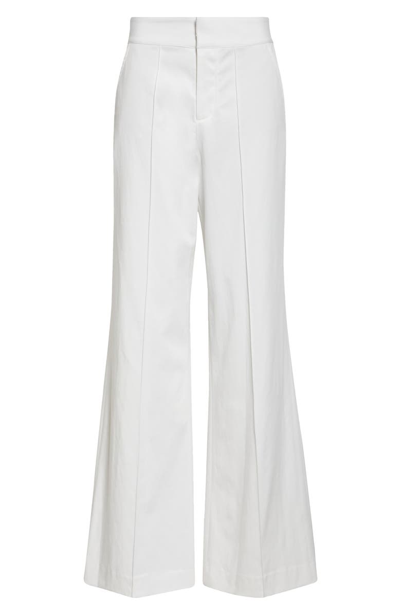 Alice + Olivia Dylan High Waist Wide Leg Pants, Alternate, color, 