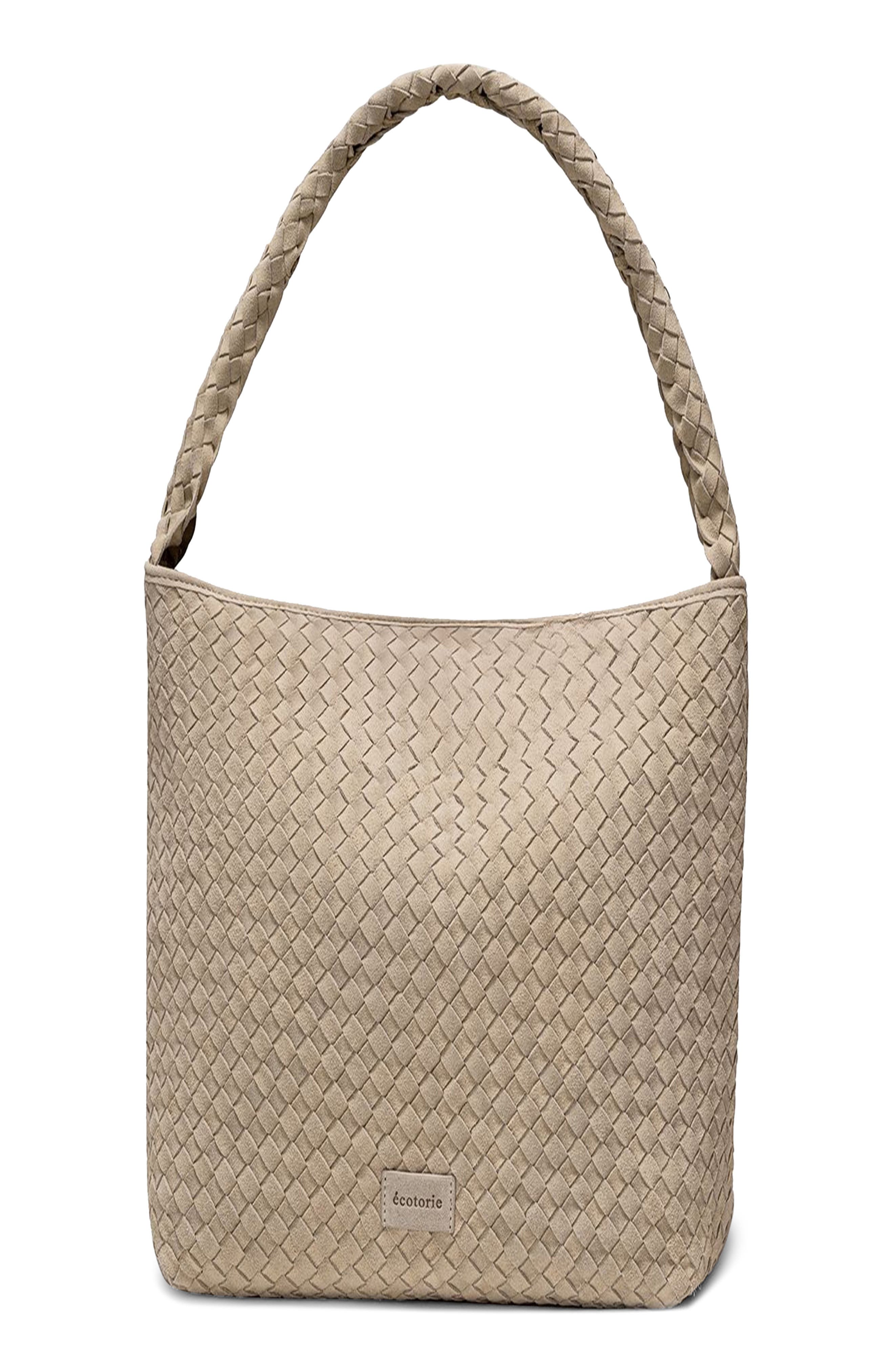 Écotorie San Antonio Leather Hobo, Main, color, Beige