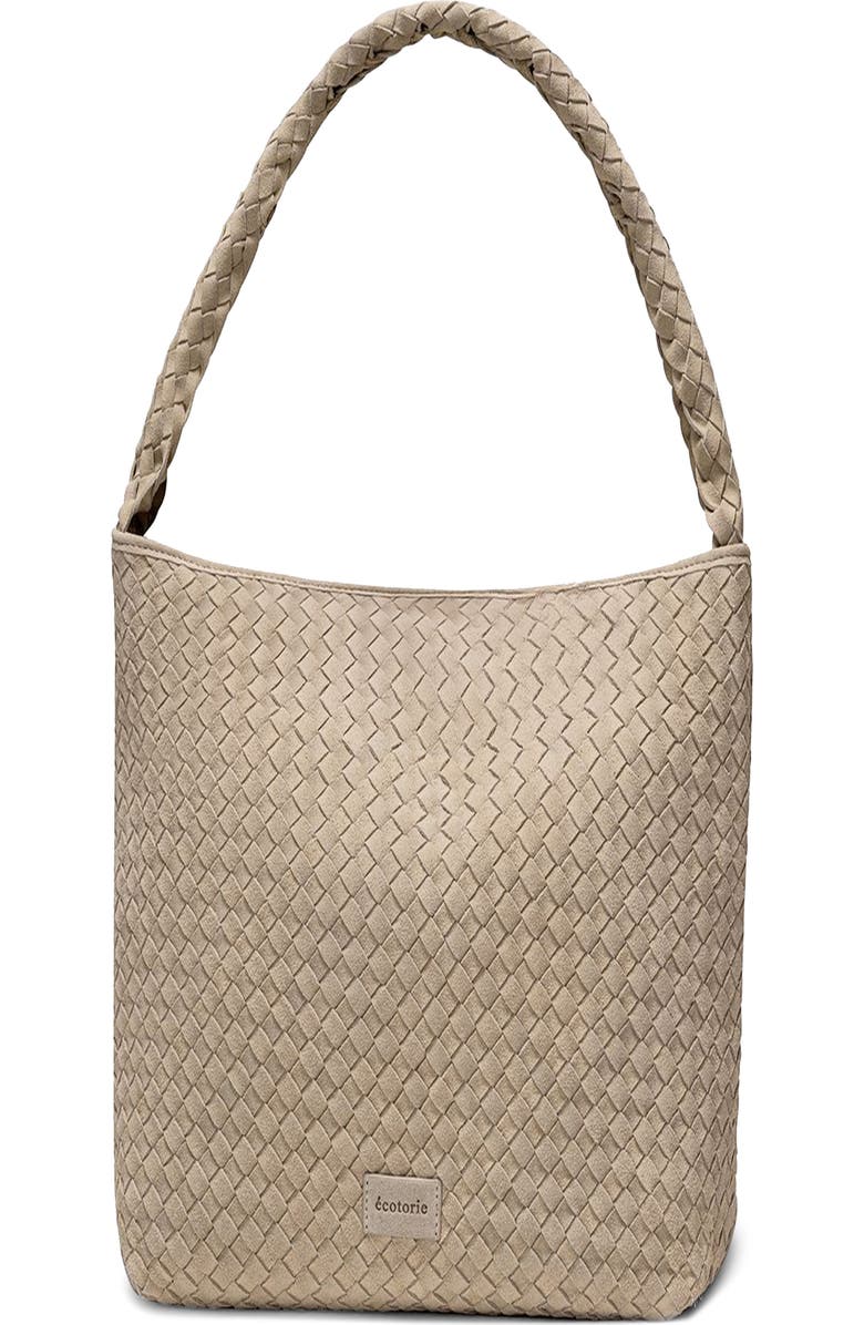 Écotorie San Antonio Leather Hobo, Main, color, Beige