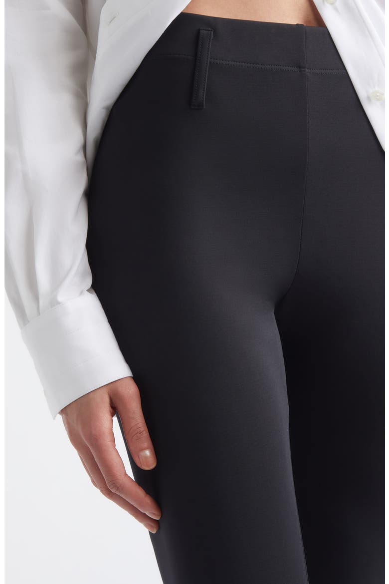 High Waist Capri Pants, Alternate, color, BLACK