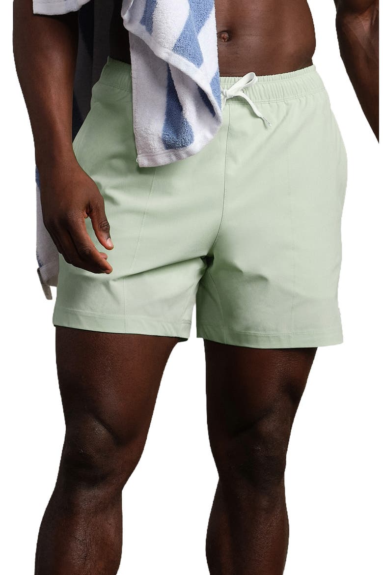 5.5-Inch Water Repellent Swim Trunks, Main, color, COOL MINT
