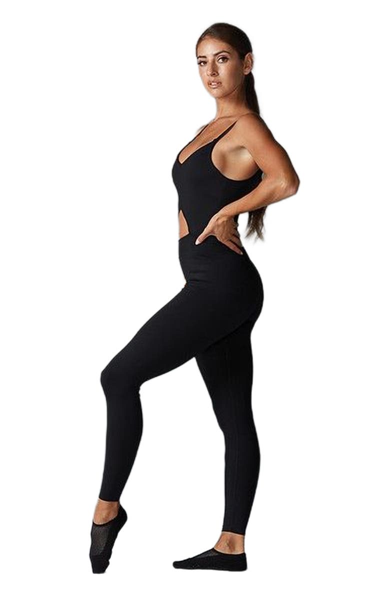 Tavi Alignment Bodysuit, Alternate, color, Ebony