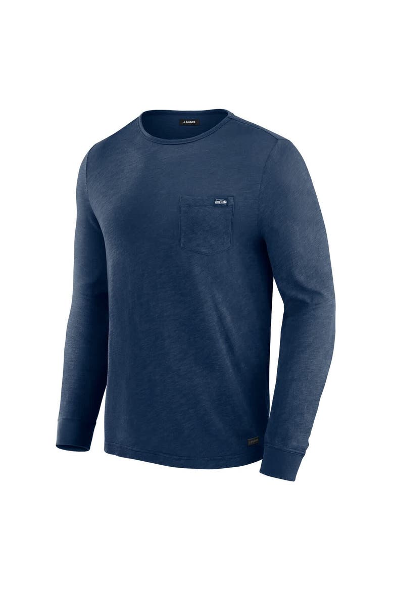 Men's J. Palmer Navy Seattle Seahawks In-The-Pocket Long Sleeve T-Shirt, Alternate, color, Navy