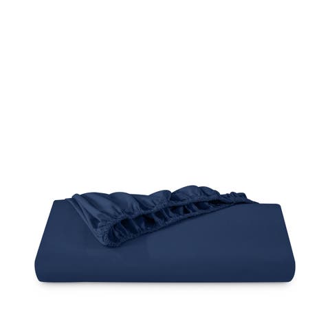 100% Organic Cotton Percale Cooling Fitted Sheet