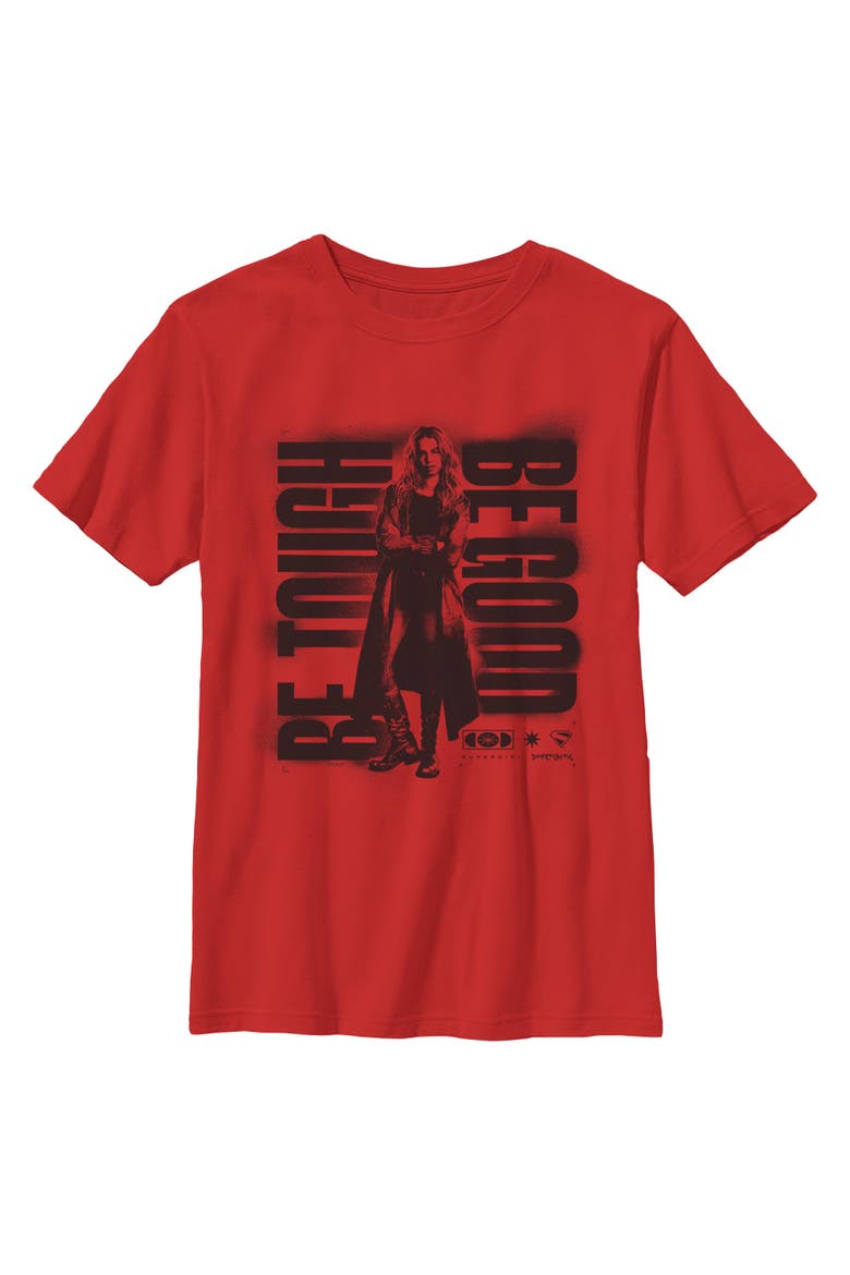 Boy's Supergirl Kara Be Good  Graphic T-Shirt, Main, color, Red