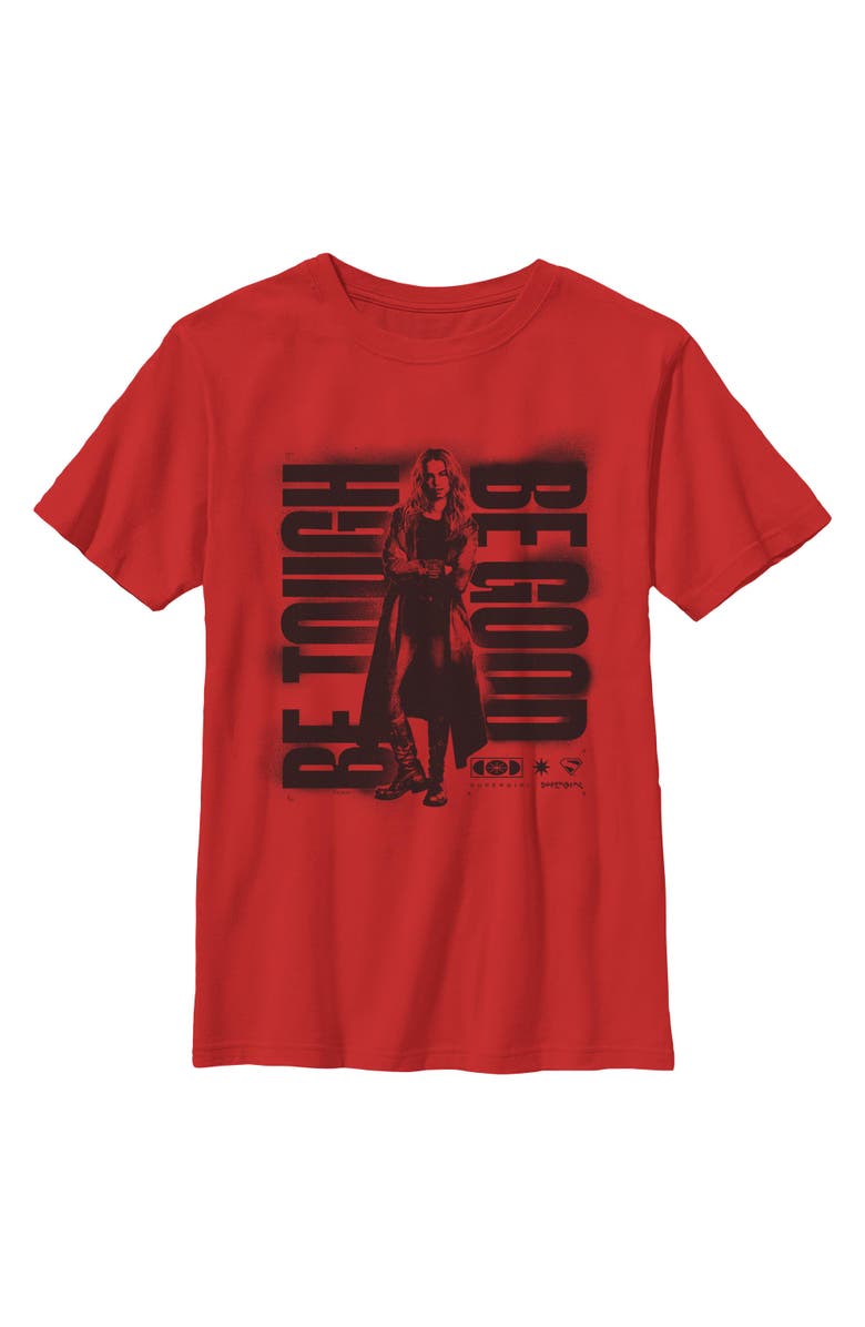 Supergirl Boy's Supergirl Kara Be Good Graphic T-Shirt, Main, color, Red