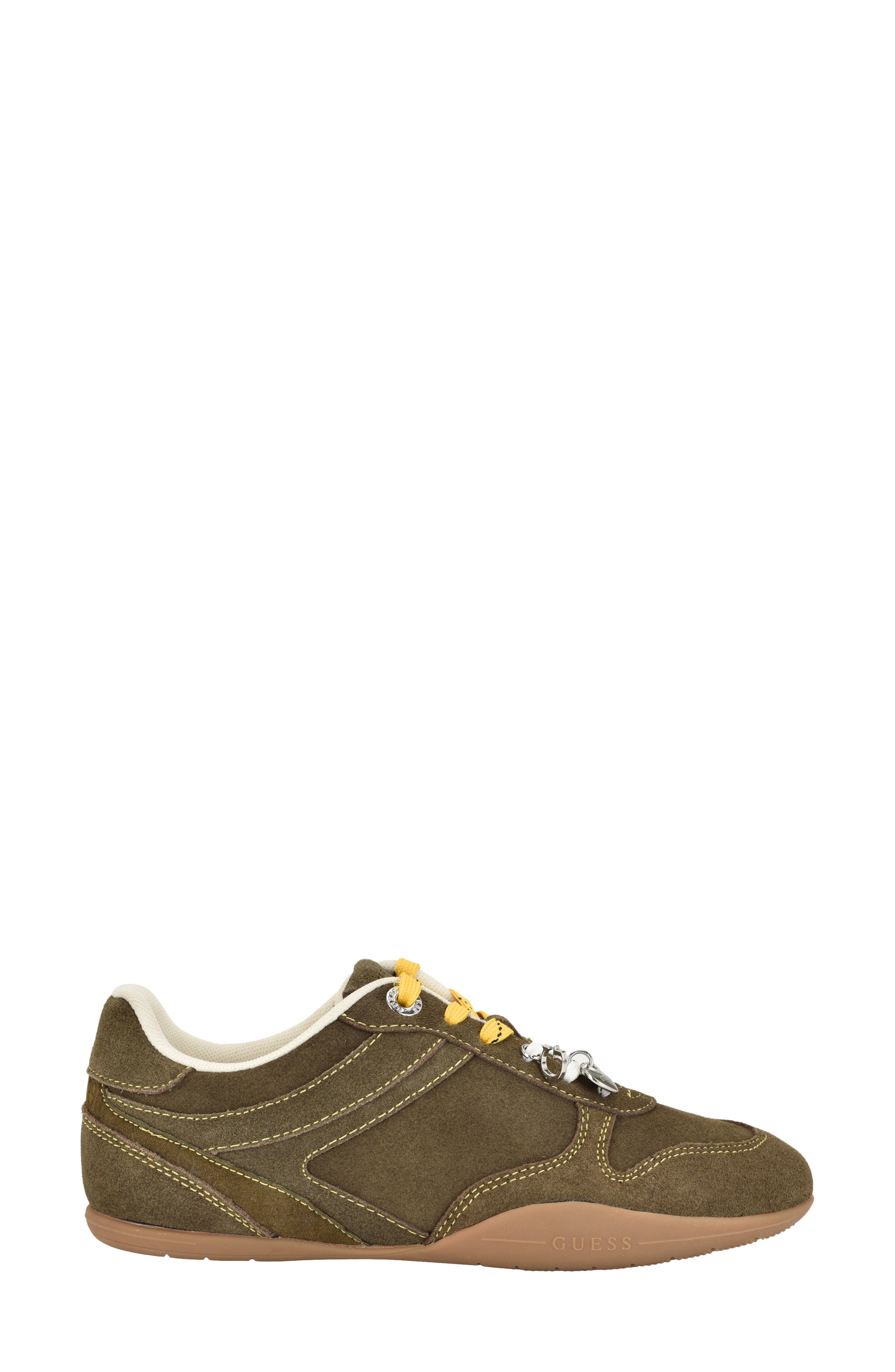 Besar Lace-Up Sneaker, Alternate, color, DARK GREEN