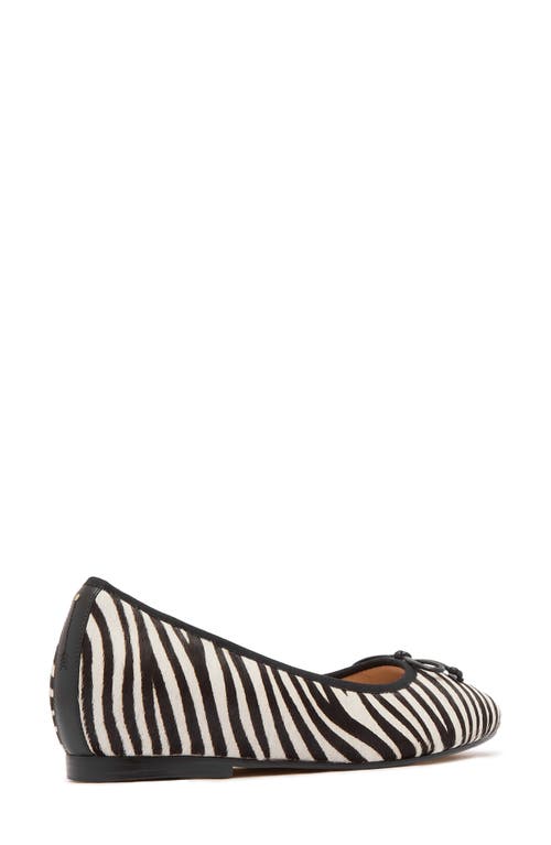 Frankie4 Trinity Genuine Calf Hair Ballet Flat In Black