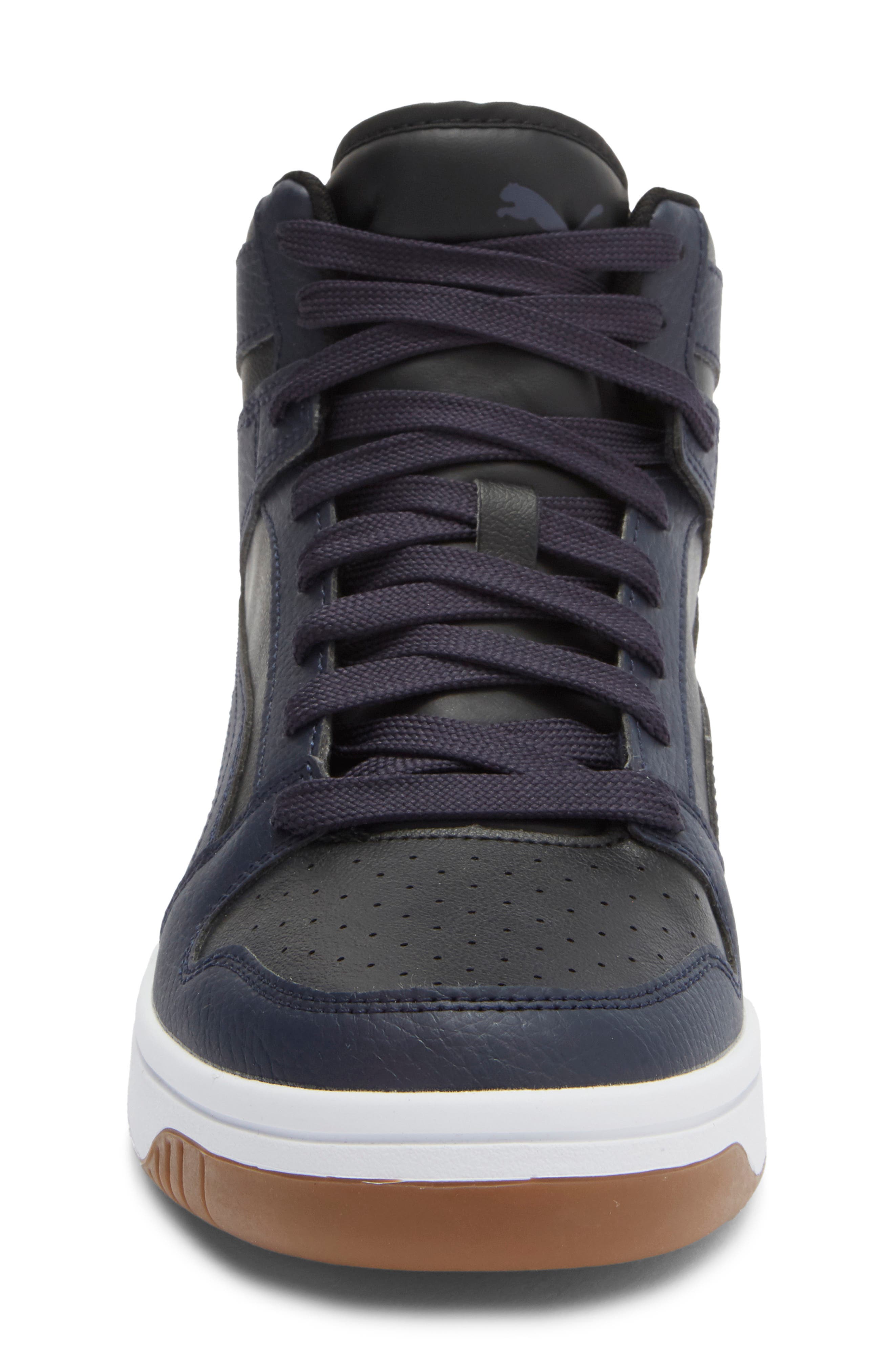 PUMA Rebound Layup High Top Sneaker, Alternate, color, Puma Black/ New Navy/ White