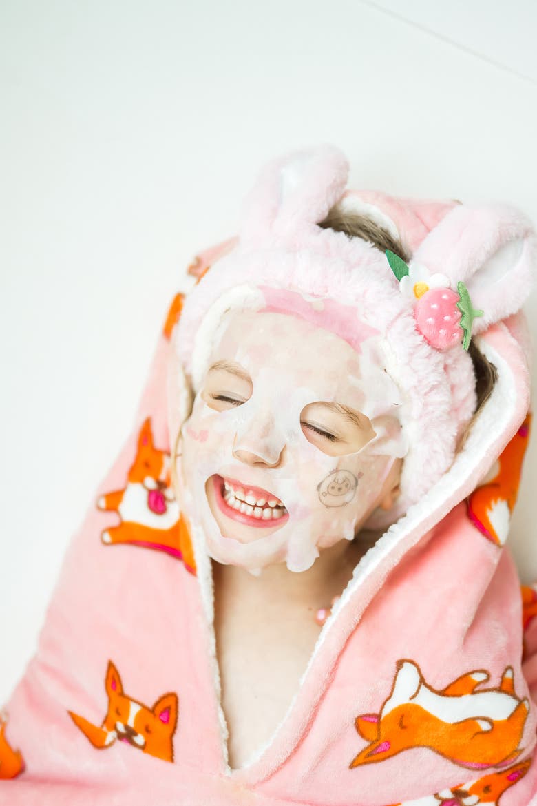 2pc Plush Spa Headband Set, Alternate, color, Bunny Friends Set -Pink