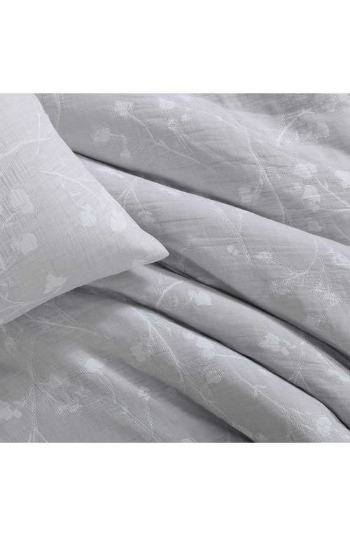 Calvin Klein Umbra Floral Duvet Cover & Shams Set In Gray