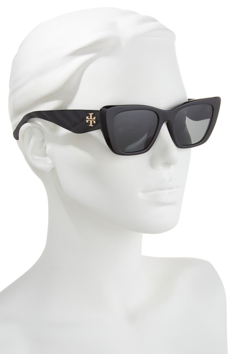 Tory Burch 52mm Cat Eye Sunglasses, Alternate, color, 