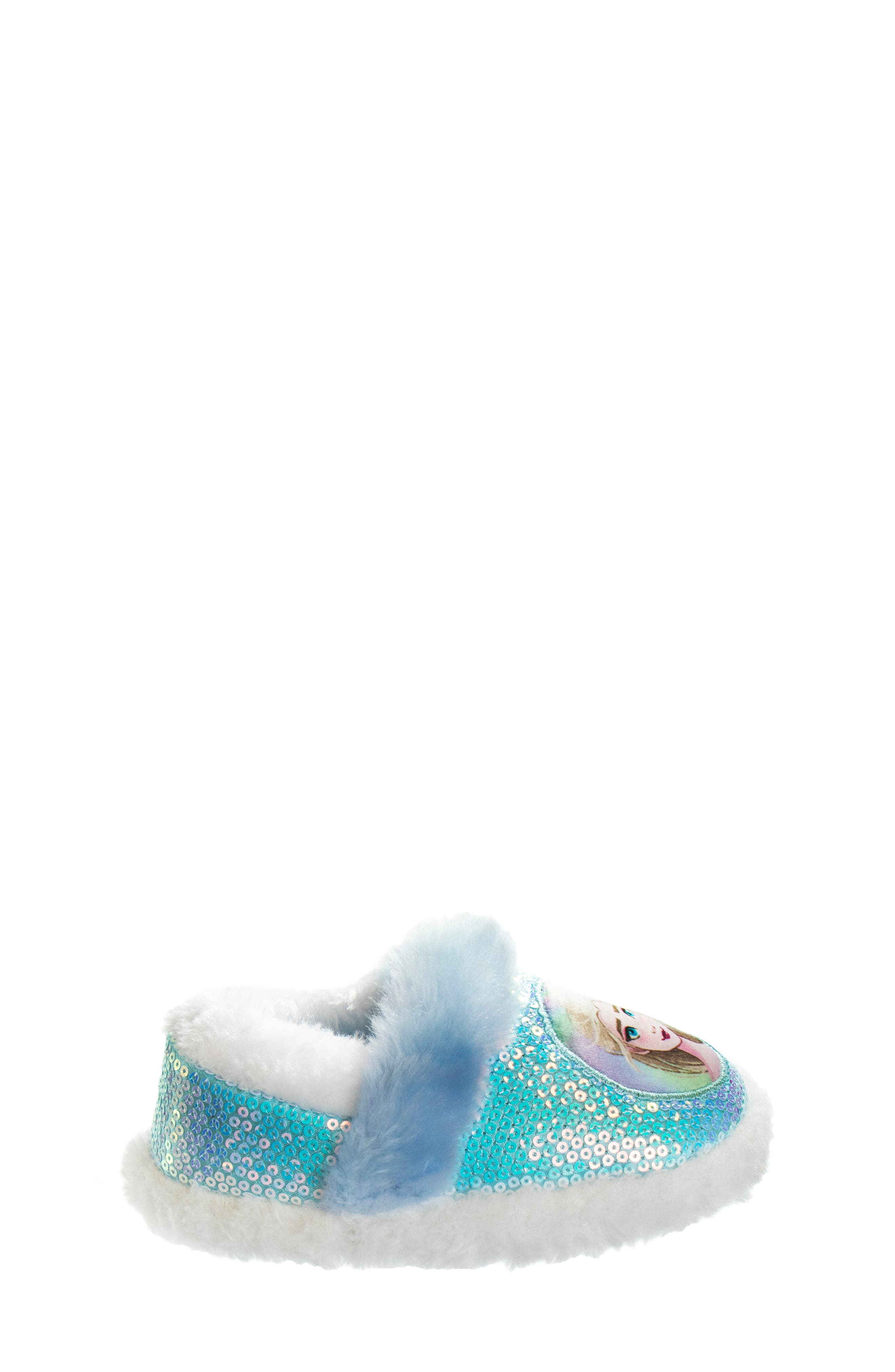 JOSMO x Disney<sup>®</sup> Kids' Frozen Faux Fur Slipper, Alternate, color, Blue/White