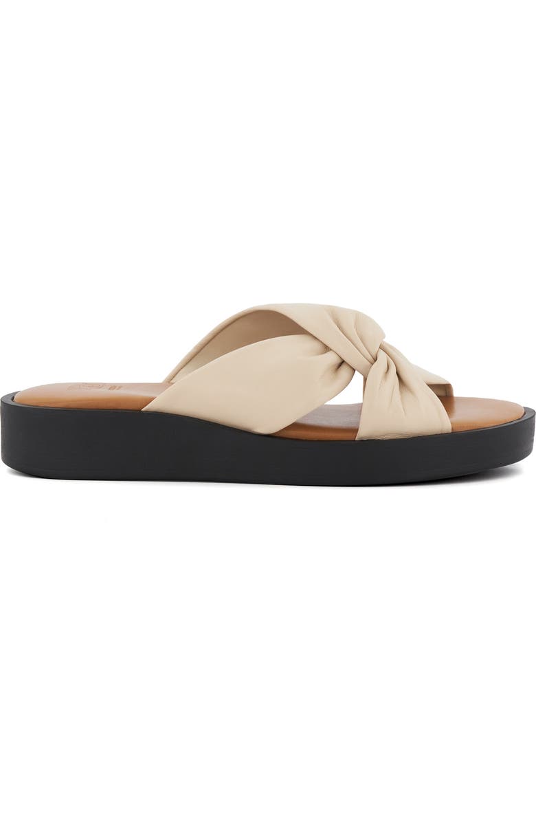 Dune London Lizo Slide Sandal, Alternate, color, Ecru