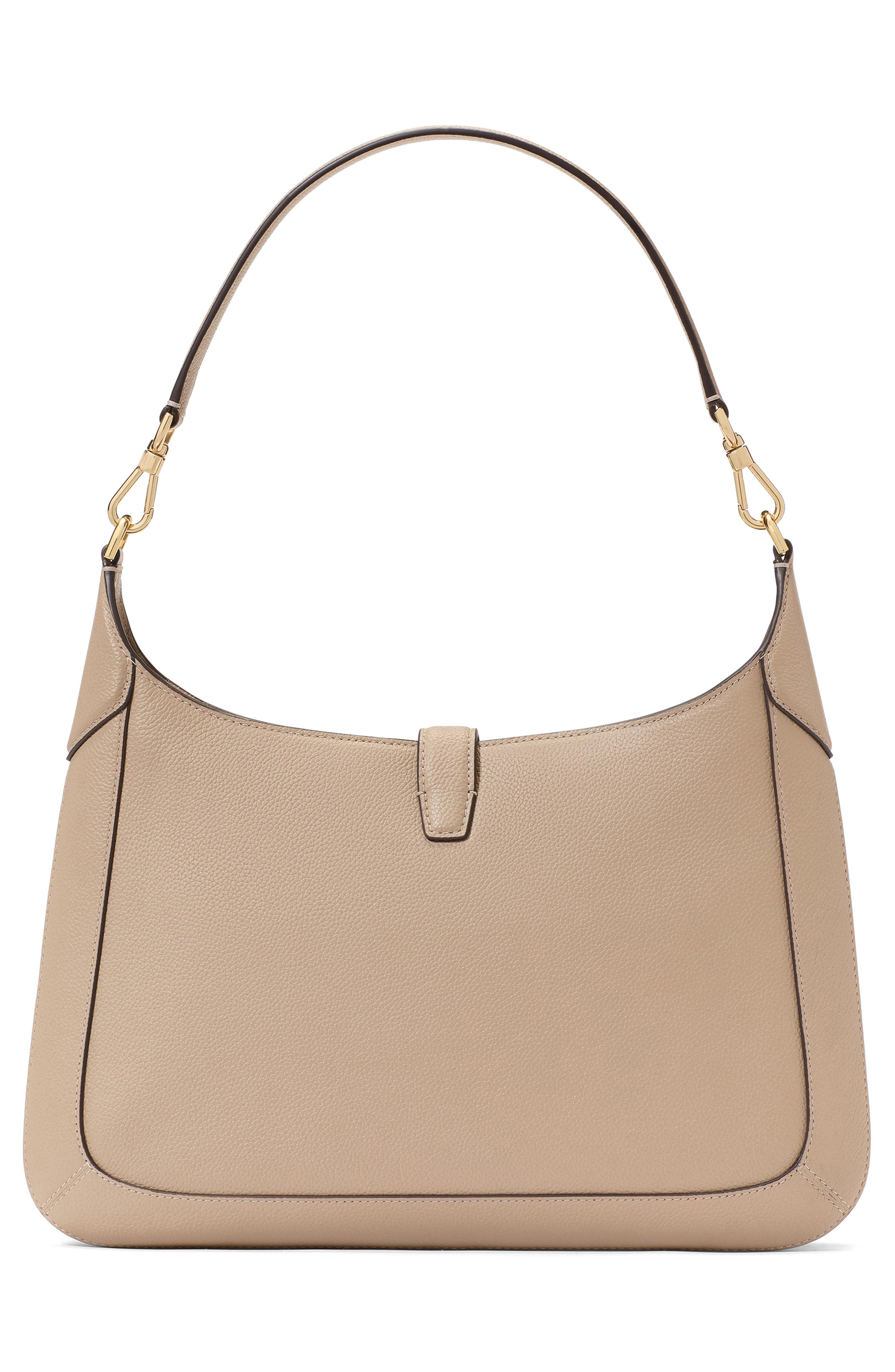 deco leather hobo bag, Alternate, color, TIMELESS TAUPE