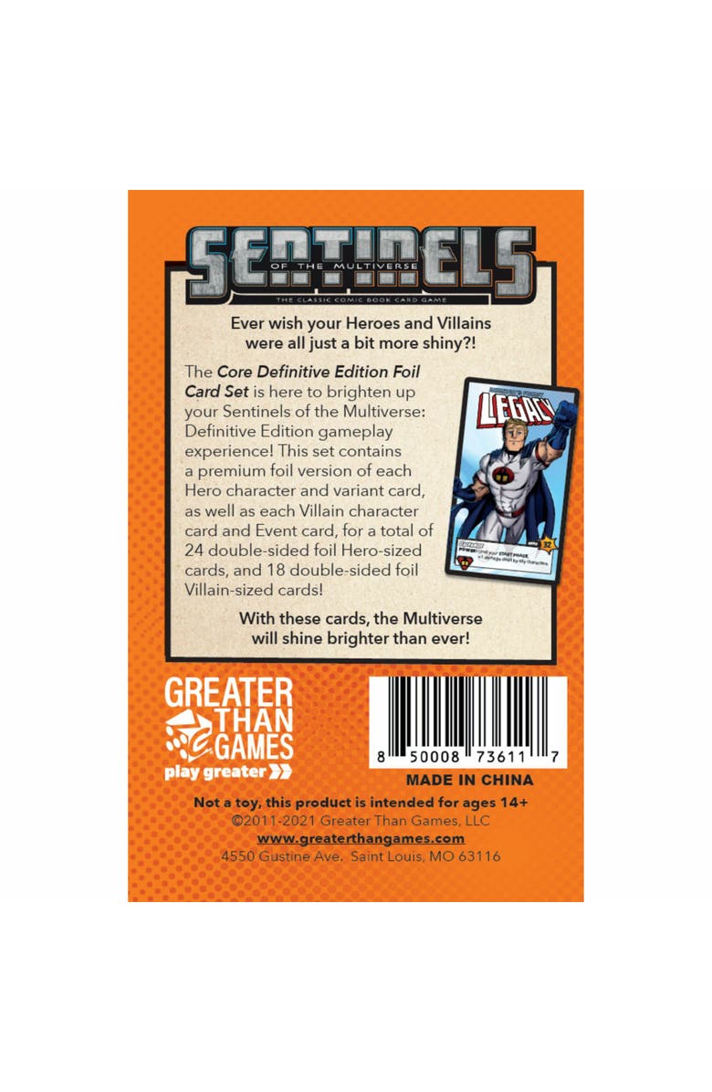 Greater Than Games Sentinels Of The Multiverse Definitive Edition Foil Pack, Alternate, color, Multicolored