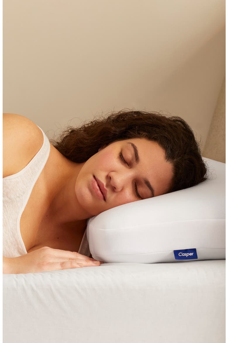 Low Loft Foam Pillow with Snow Technology™, Alternate, color, WHITE