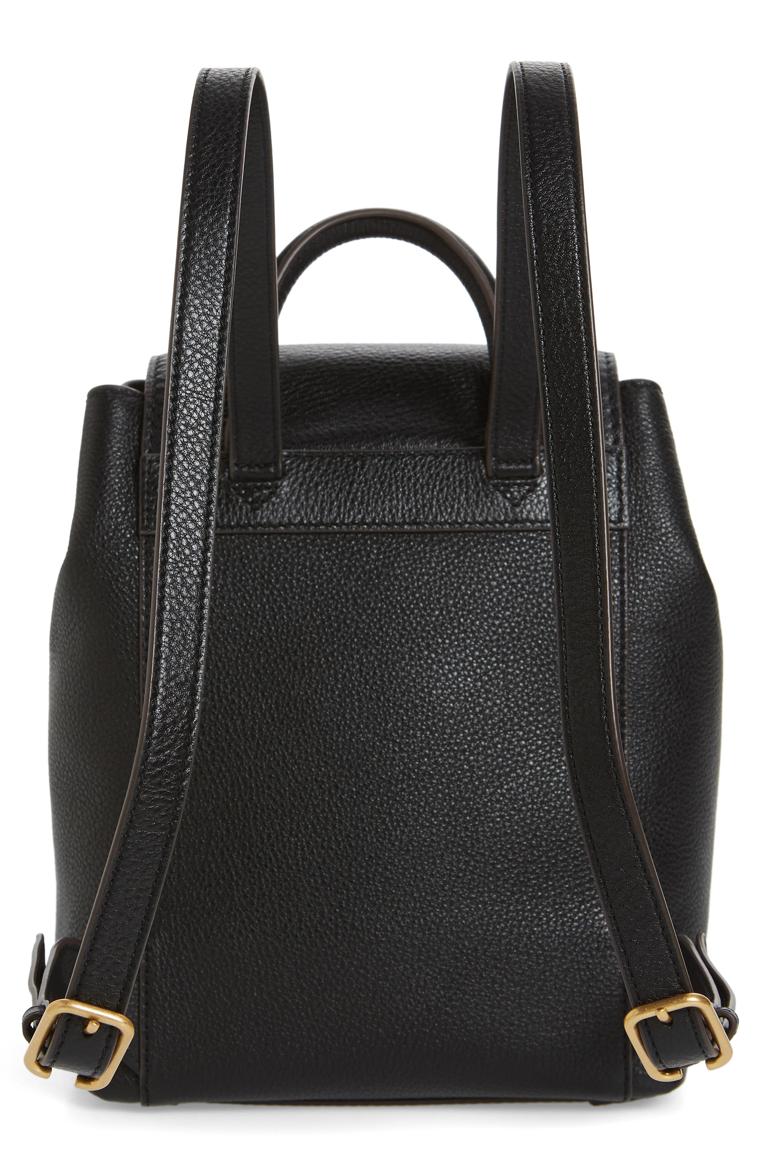 Tory Burch McGraw Leather Backpack, Alternate, color, 