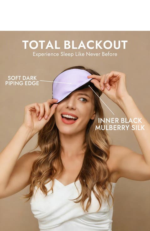 Pure Silk Elastic Band Sleep Eye Mask