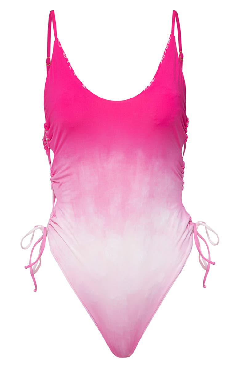 Maaji Lyla Side Cutout One-Piece Swimsuit, Alternate, color, Pink