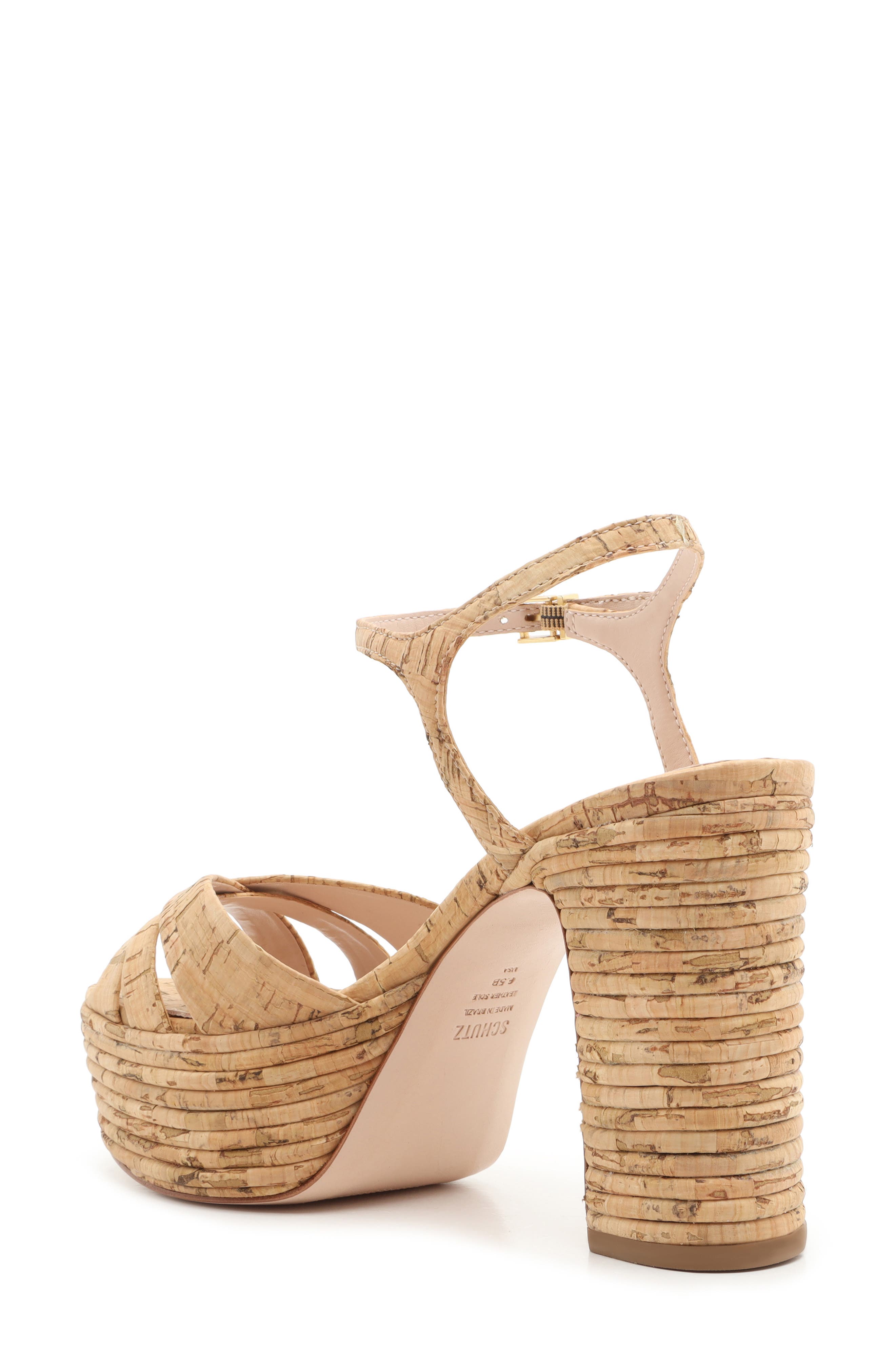 Schutz Darila Cork Platform Sandal, Alternate, color, 