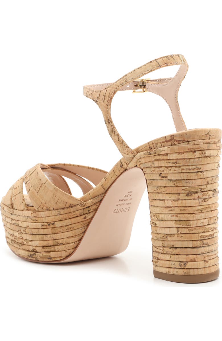 Schutz Darila Cork Platform Sandal, Alternate, color,