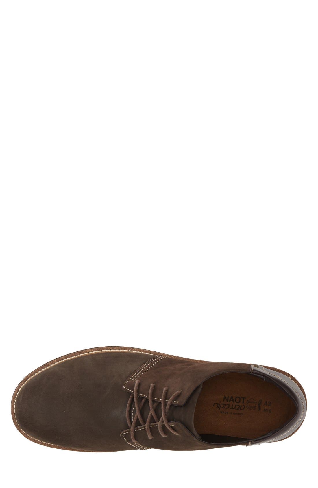 Plain Toe Derby, Alternate, color, OILY BROWN/ FRENCH ROAST