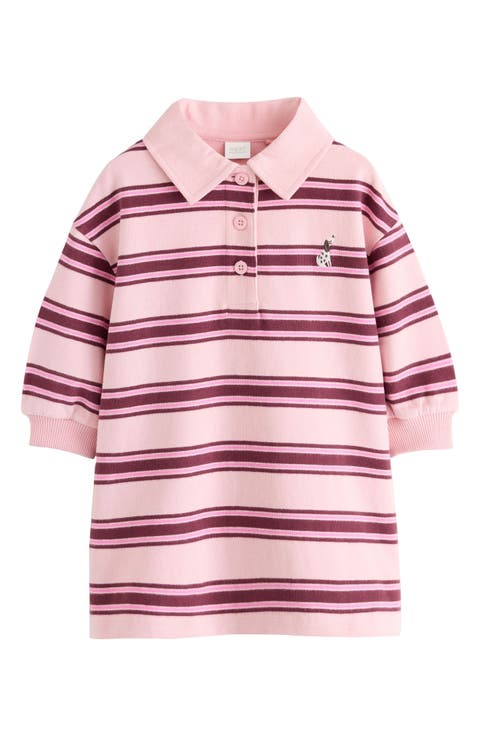 Kids' Striped Rugby Polo Dress