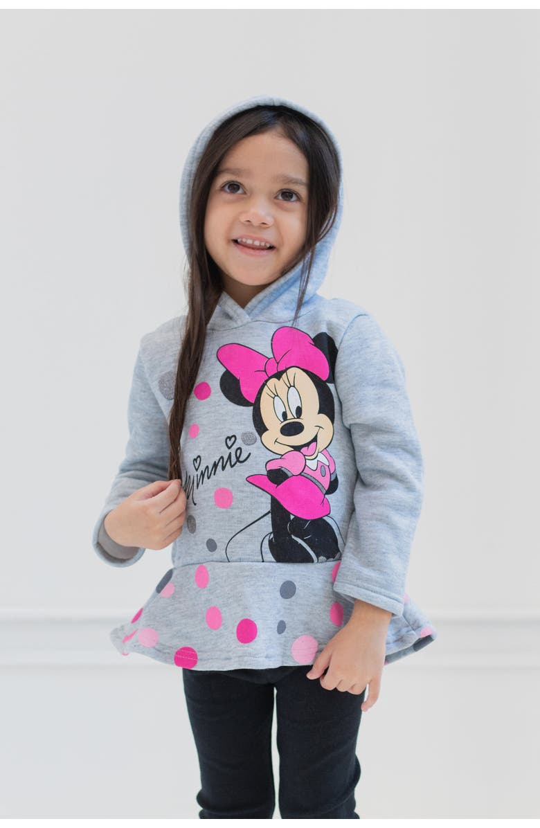 Disney Hoodie & Leggings Set, Alternate, color, Heather Grey