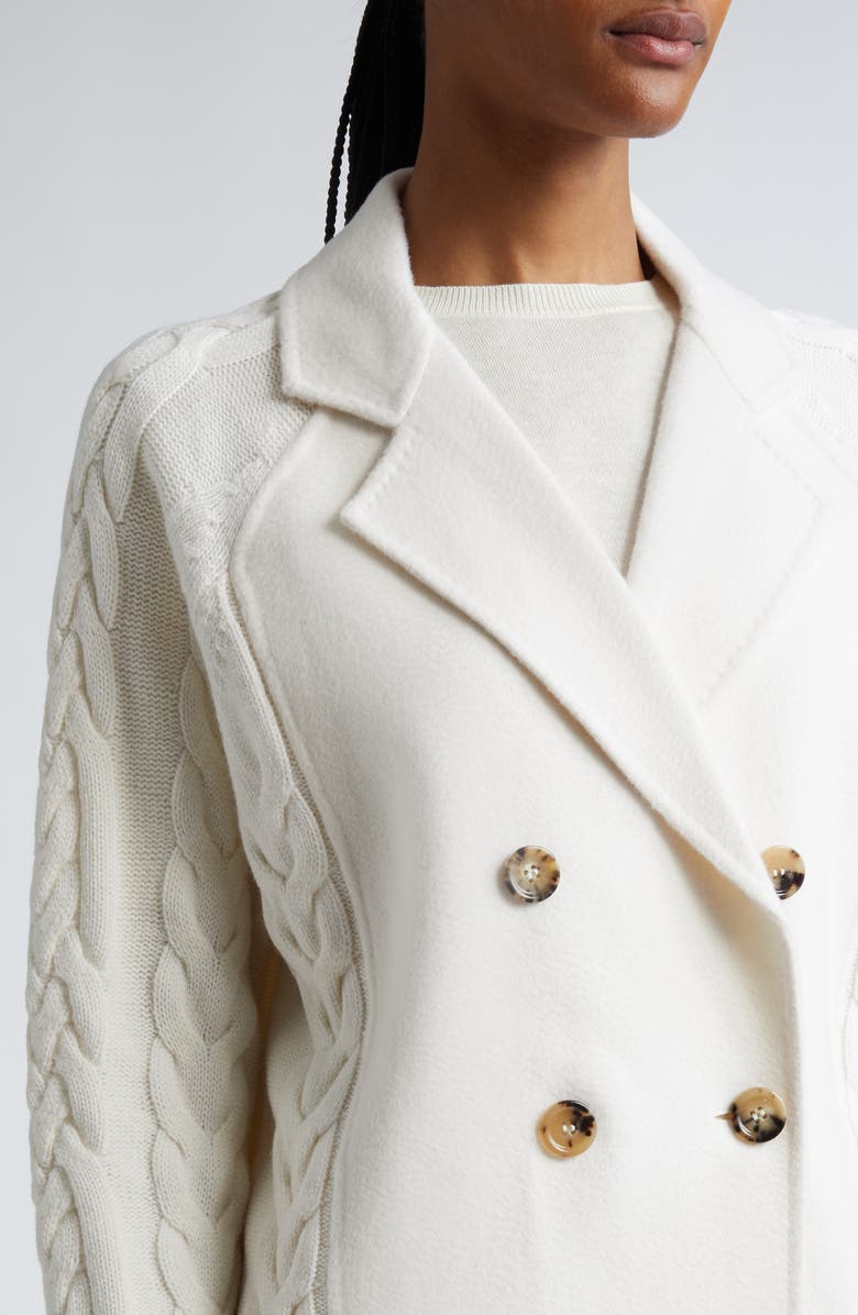 Max Mara Micio Double Breasted Wool & Cashmere Cardigan, Alternate, color, 