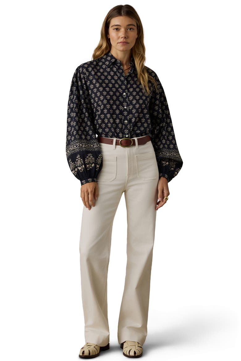 Suki Organic Cotton Shirt, Alternate, color, ECLIPSE BLOSSOM