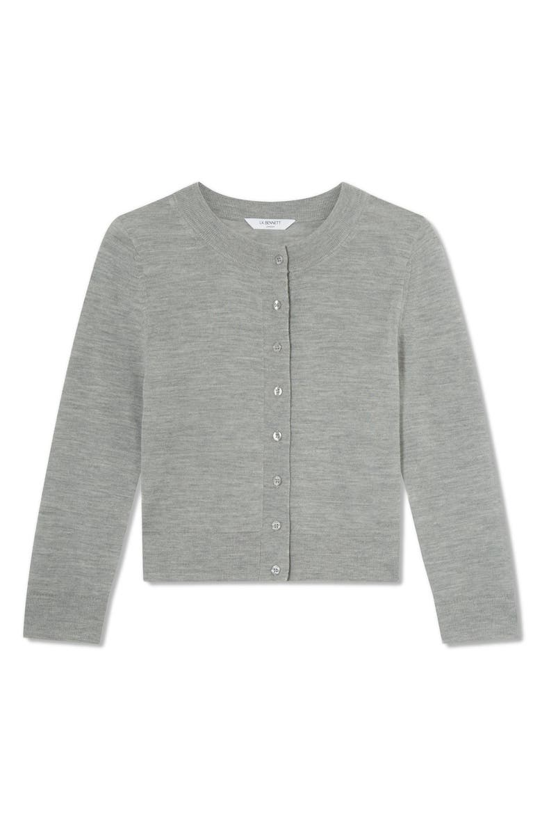 LK Bennett Connie Merino Wool Cardigan, Alternate, color, 