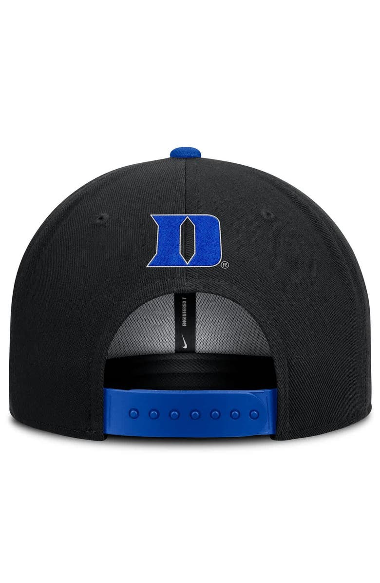 Nike Men's Nike Black/Royal Duke Blue Devils 2025 On-Field Patch Pro Dri-FIT Snapback Hat, Alternate, color, Black