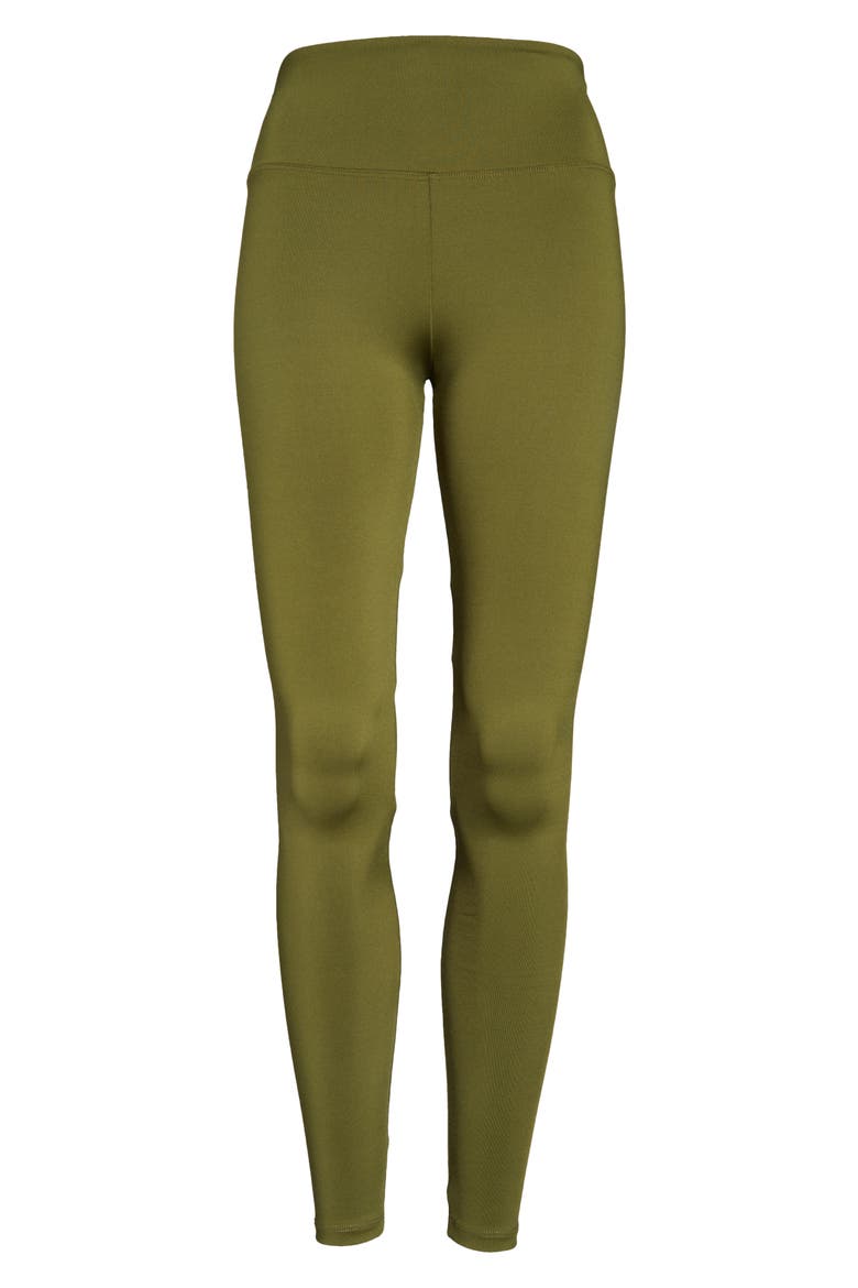 Performance Action High Waist Leggings, Alternate, color, SEA OLIVE