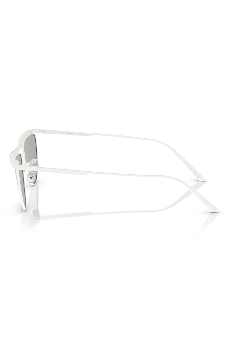 Oliver Peoples x KHAITE 56mm Mirrored Irregular Sunglasses, Alternate, color, Silver Mirror