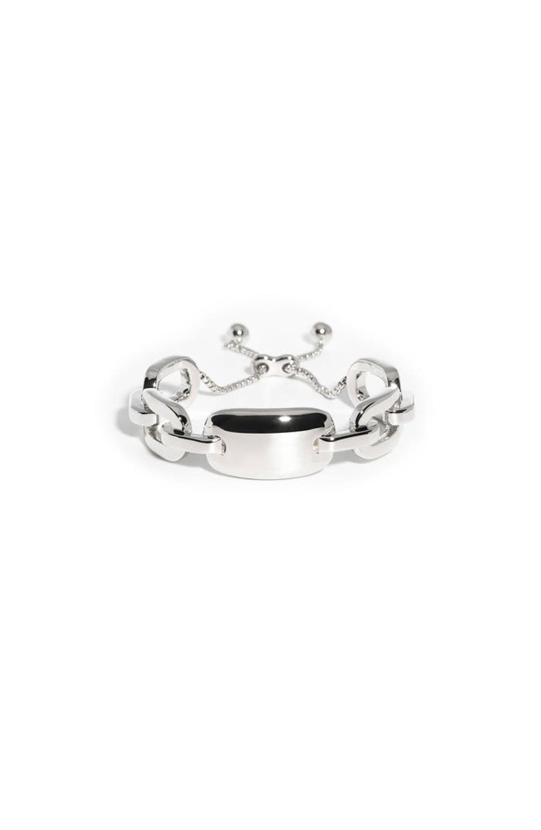 ZARUX Modern Day Bracelet, Main, color, White Gold