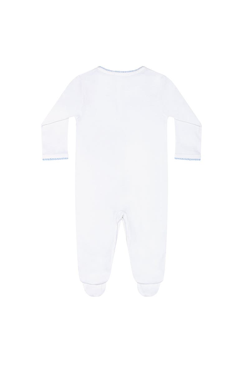 Nellapima Blue Crochet Footie - Baby, Alternate, color, Blue