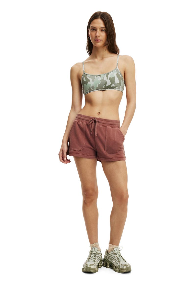 Women's Active Ultra Soft Double Strap Back Crop, Alternate, color, Camo
