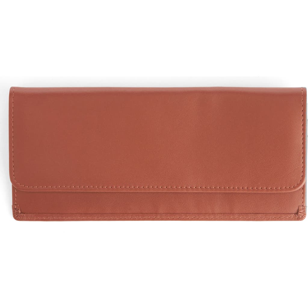 ROYCE New York RFID Blocking Leather Clutch Wallet in Tan at Nordstrom