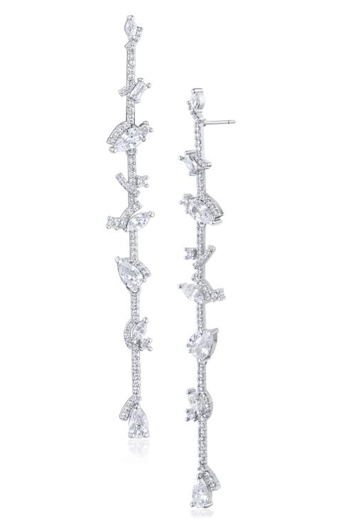Cubic Zirconia Duster Earrings
