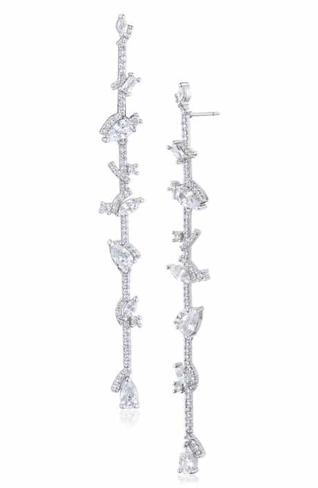 Cubic Zirconia Duster Earrings